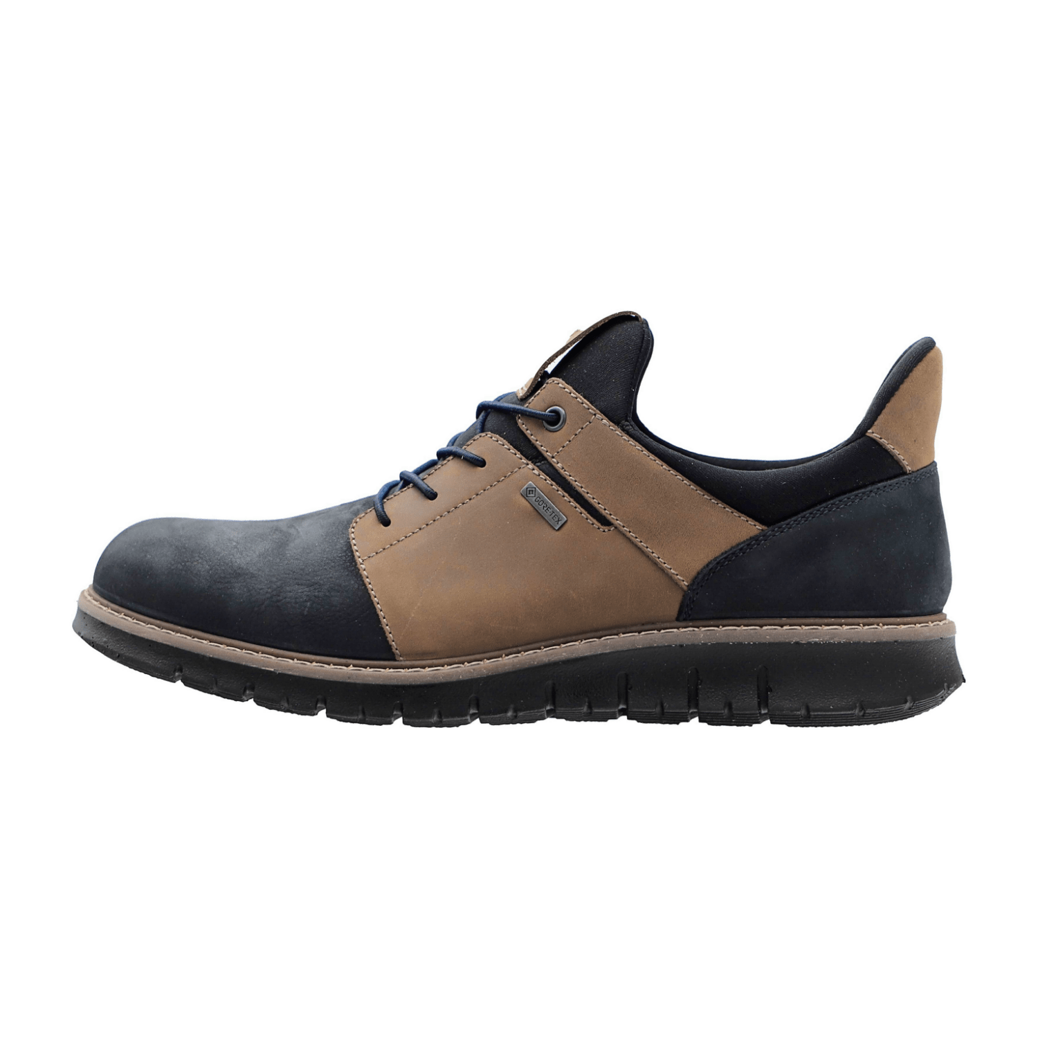 ARA Leandro Men's Lace-Up Sneakers in Smooth Leather Brown