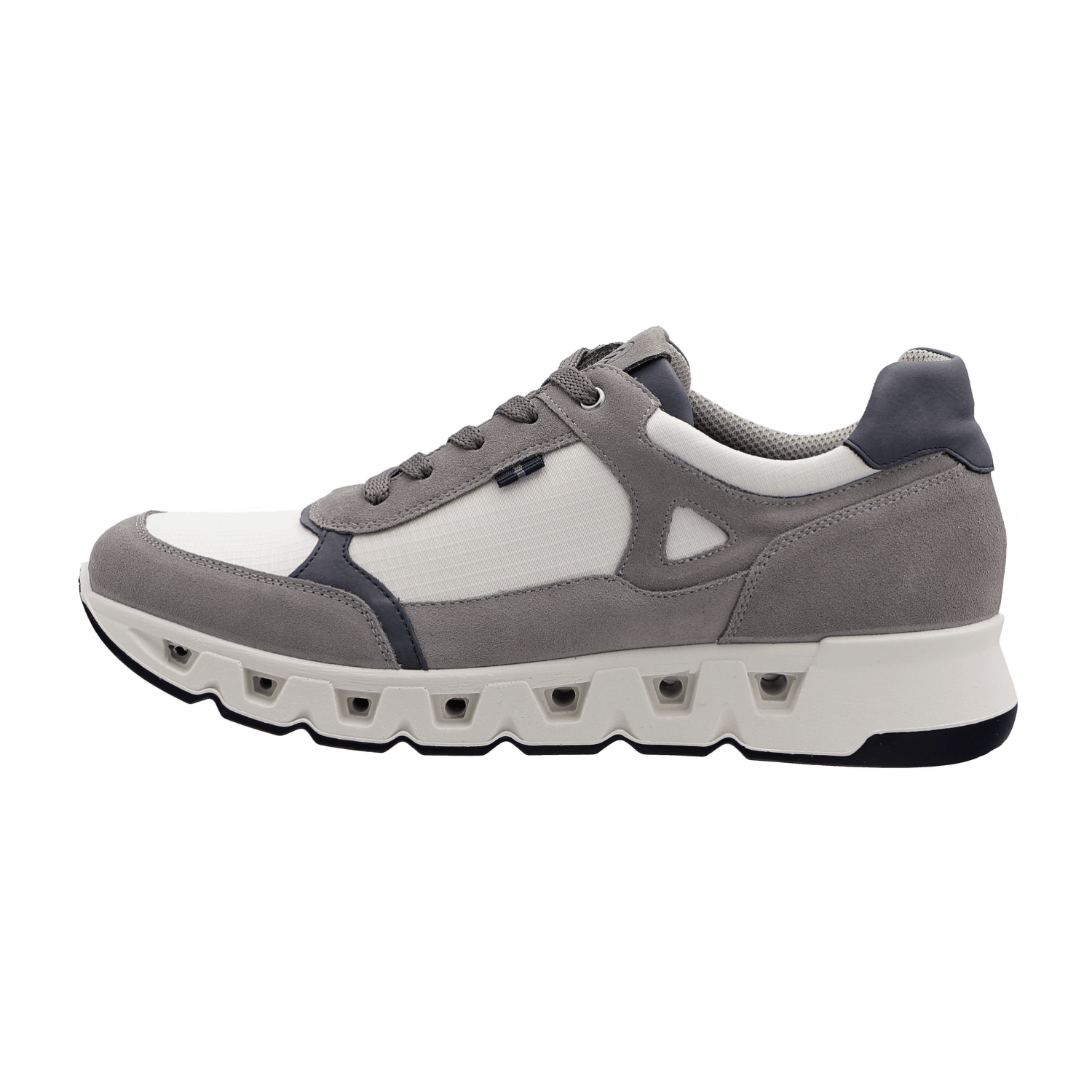 ARA Molveno Men's Sneakers in Grey Suede with Lace-Up Closure