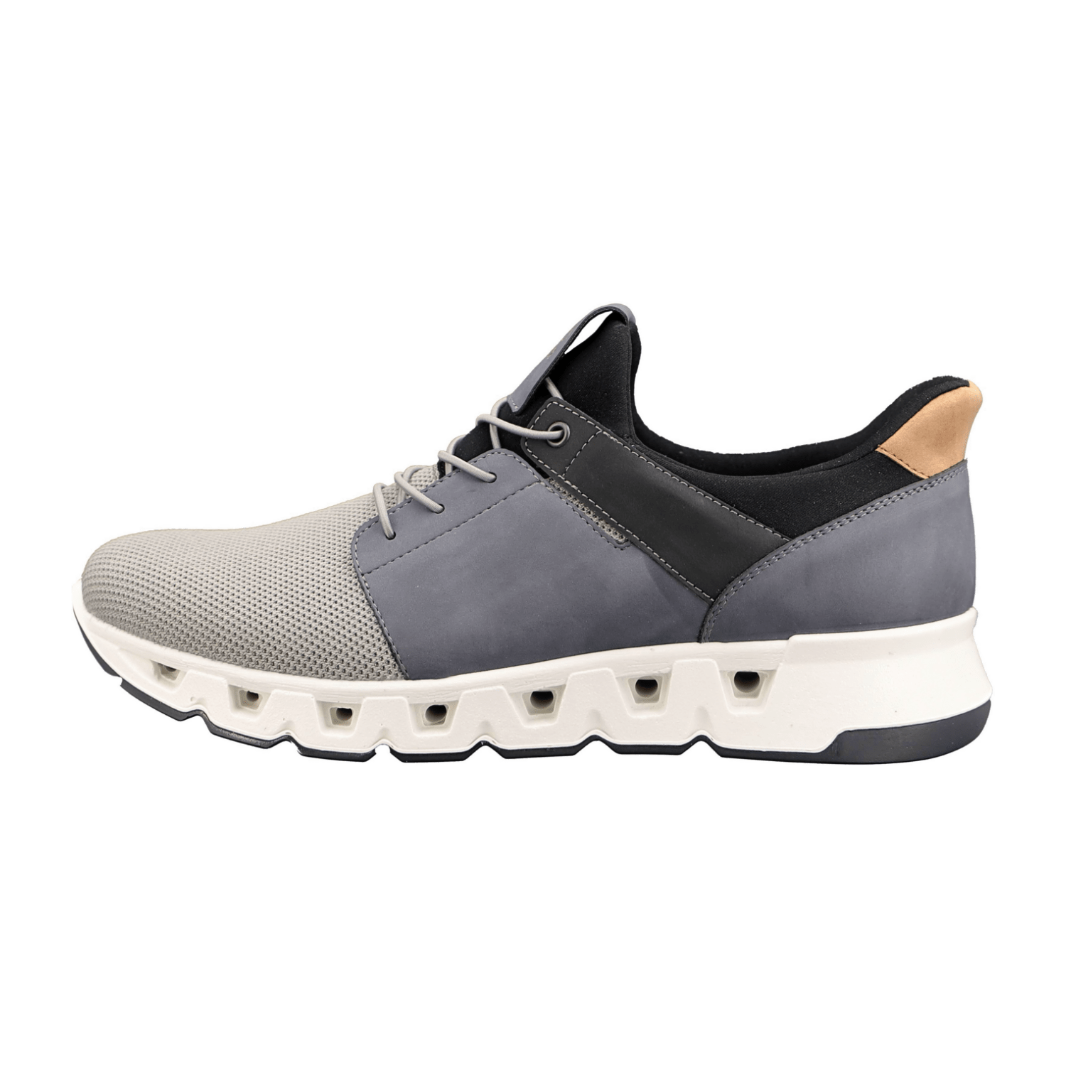 ARA MOLVENO Men's Sneakers in Grey Textile with Lace-Up Closure - Bartel-Shop