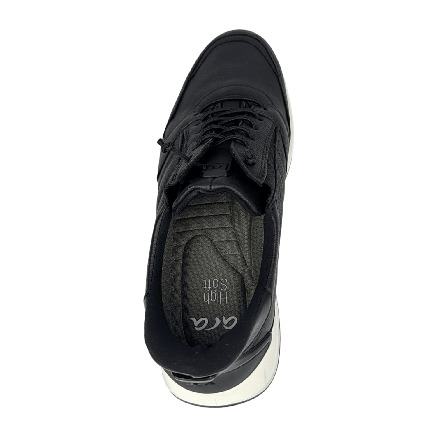 ARA MATTEO Men's Sneakers in Black, Lace-Up, Round Toe, Cold-Weather Lined, Synthetic Sole