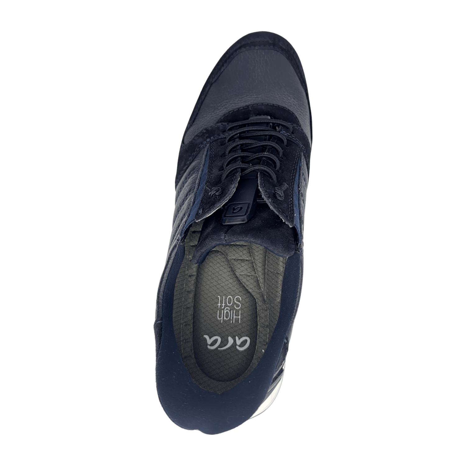 ARA MATTEO Men's Lace-Up Sneakers, Round Toe Style, Synthetic Sole, Cold Weather Lined, Blue