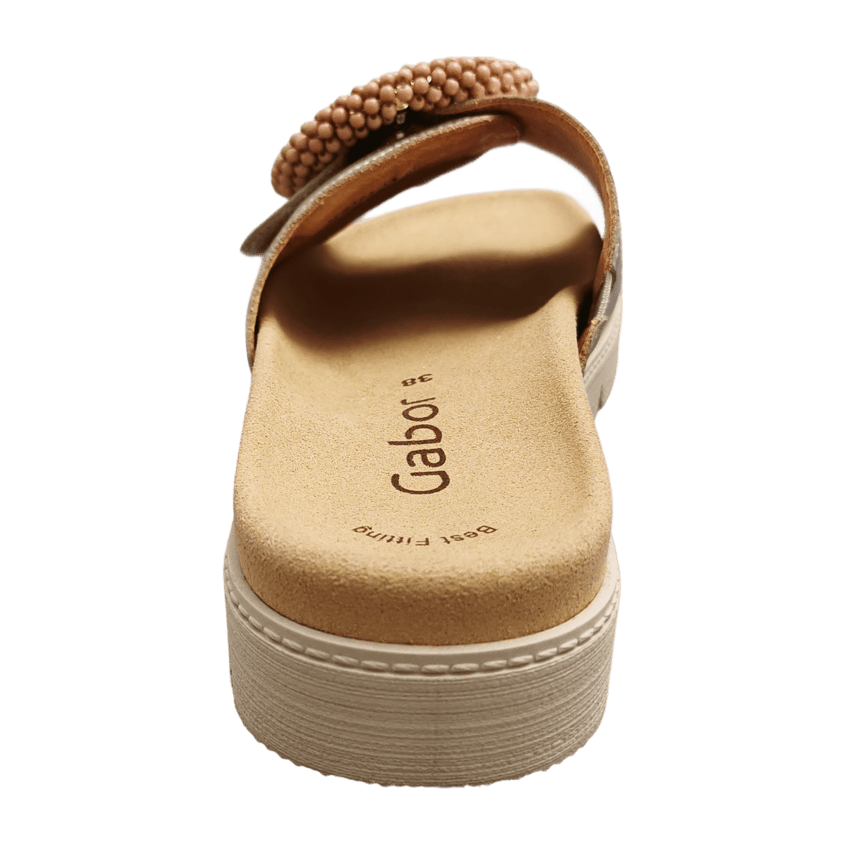 Gabor Women's Best Fitting Mules - Powder Patent Leather Slip-On Clogs