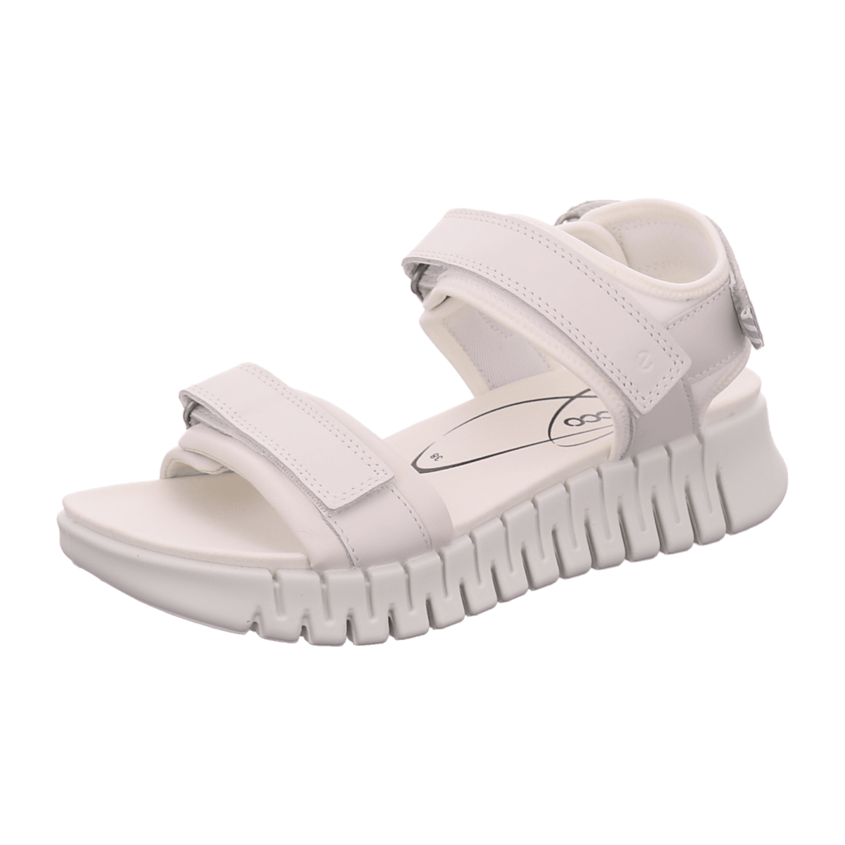 ECCO Gruuv Women's Sport Sandals White Leather