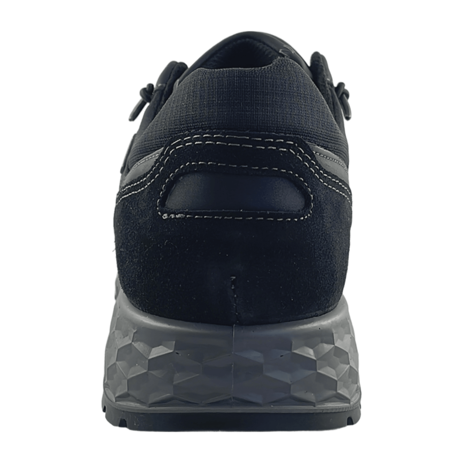 ARA Stresa Men's Suede Lace-Up Sneakers in Black