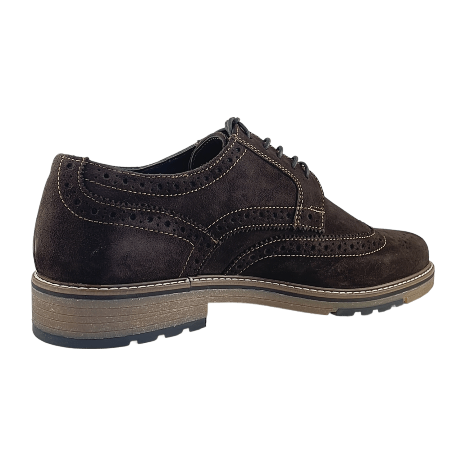 ARA Men's Velour Leather Sneakers in Brown - Round Toe Lace-Up Shoes