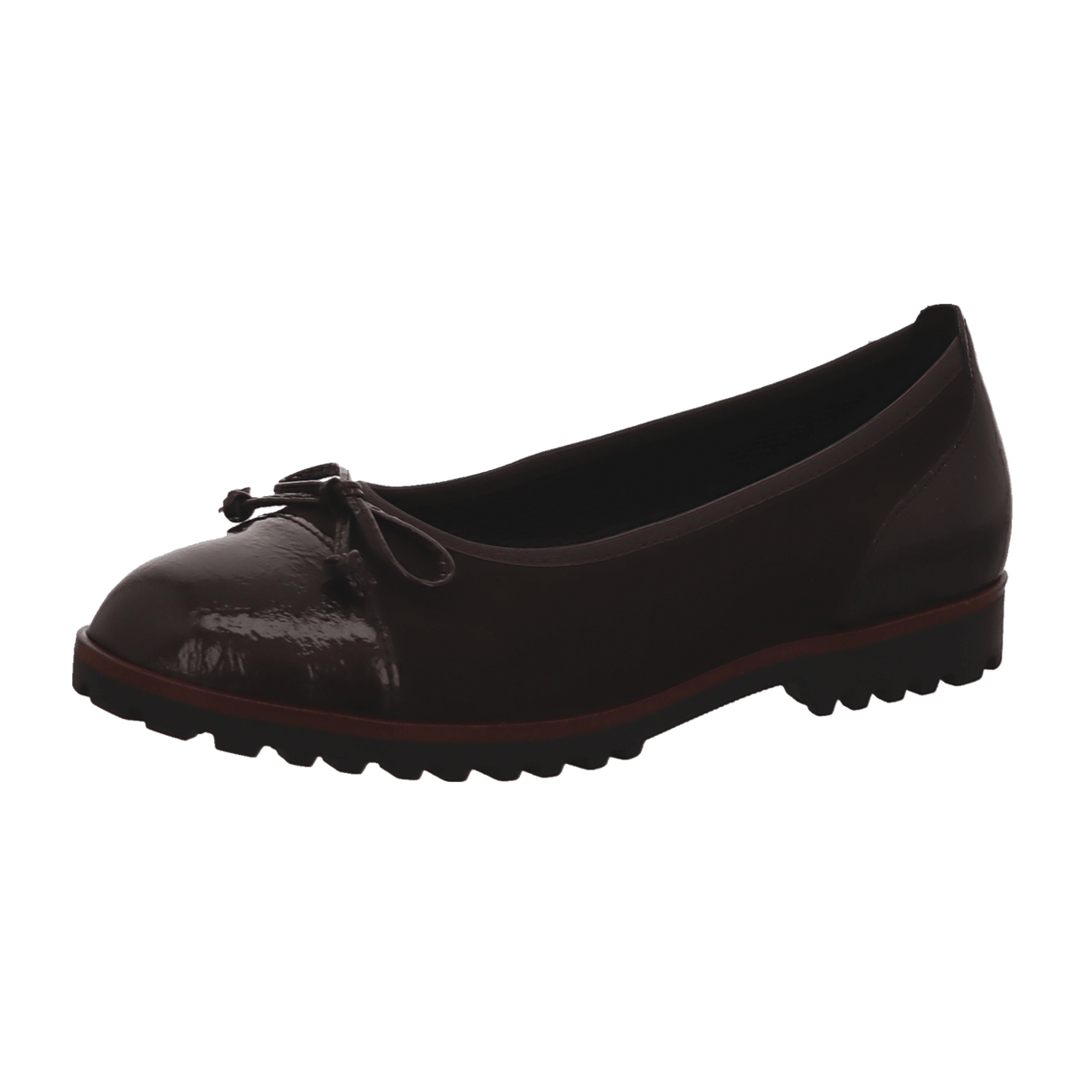Gabor Women's Classic Ballet Flats - Cioccolato Slip-On Shoes
