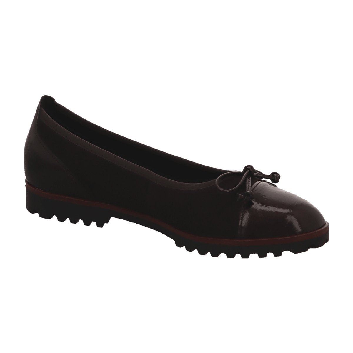 Gabor Women's Classic Ballet Flats - Cioccolato Slip-On Shoes