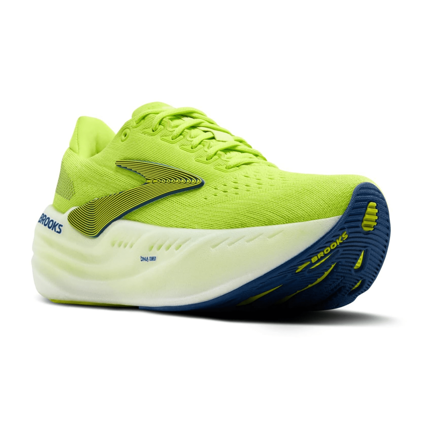 Brooks Glycerin Max Men's Sneaker Lace-Up Shoes Technical Mesh in Lime, Navy, Peony White