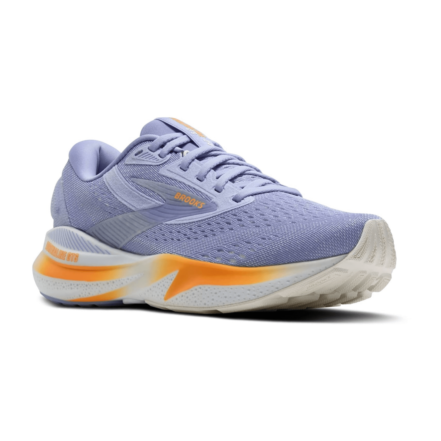 Brooks Adrenaline GTS 24 Women's Running Shoes, Sneaker, Lace-Up, Blue Heron/White/Orange, Synthetic & Textile Upper, Rubber Sole