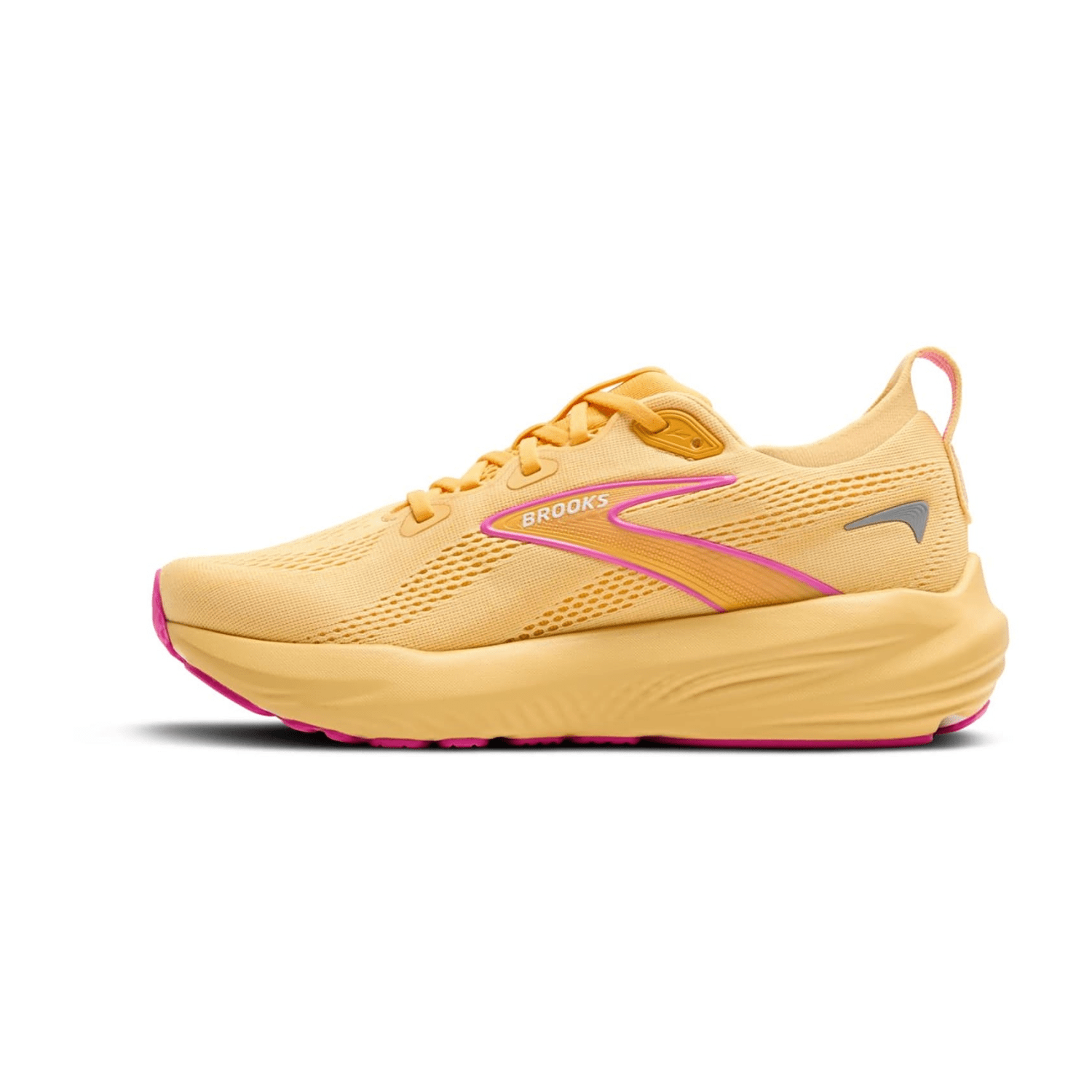Brooks Glycerin 22 Women's Running Shoes in Sherbet Apricot Pink with Synthetic Textile Lining and Rubber Sole