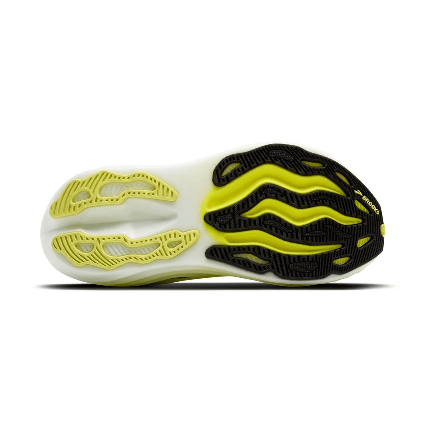 Brooks Glycerin Max Women's Sneakers Lace-Up Shoes Sunny Lime Black White Knit Fabric Round Toe