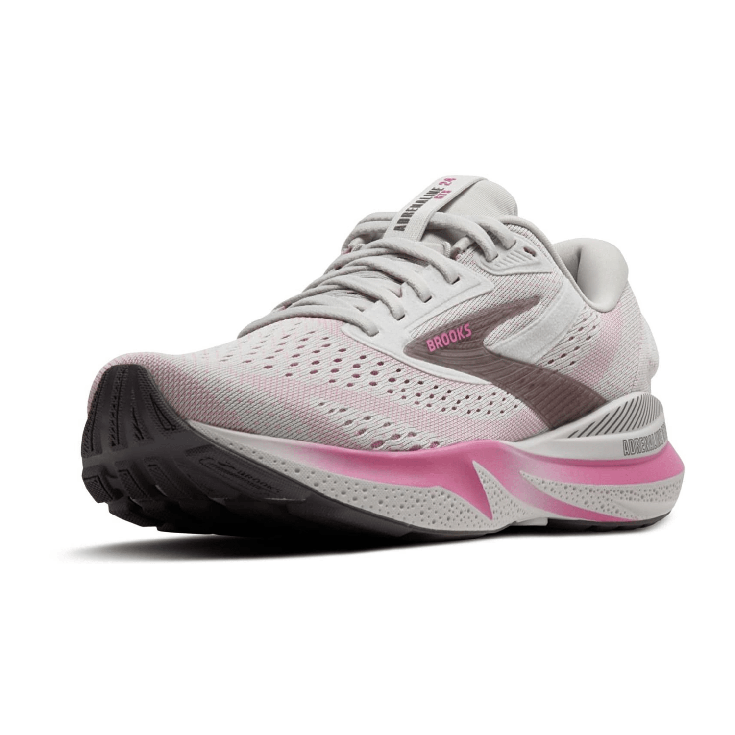 Brooks Adrenaline GTS 24 Women's Running Shoes in Oyster Excalibur Pink