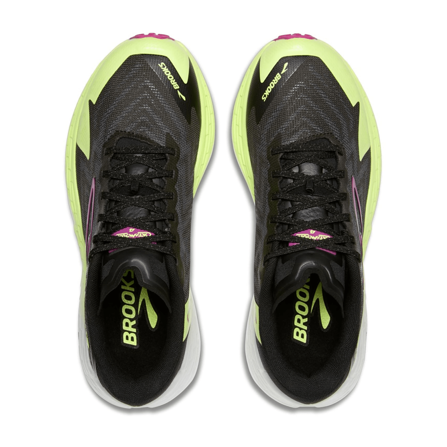 Brooks Catamount 4 Women's Trail Running Shoes Sneaker Lace-Up Grey Black Lime