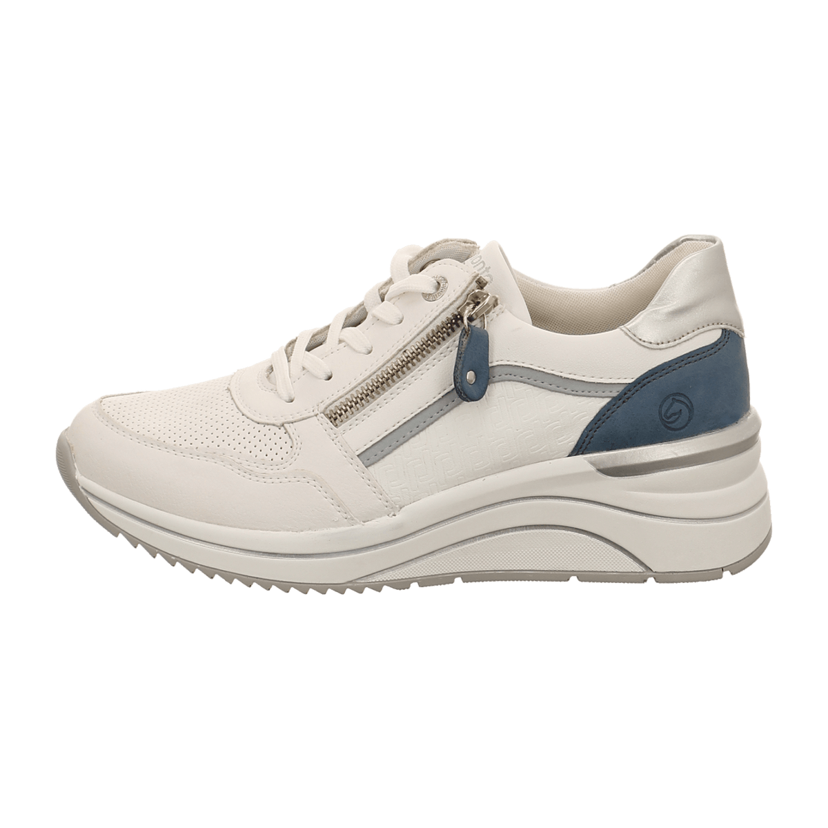 Remonte Women's White Wedge Sneakers