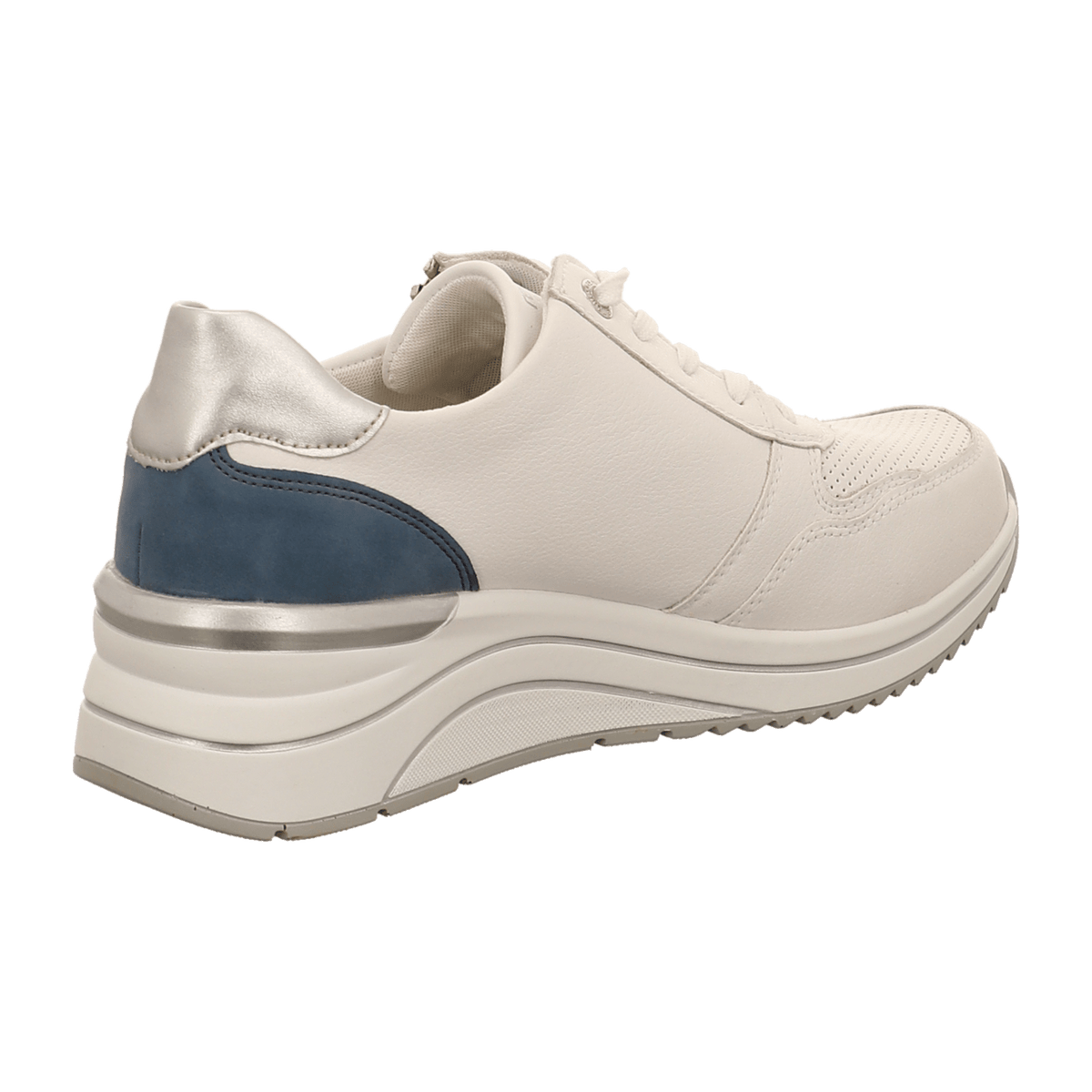Remonte Women's White Wedge Sneakers