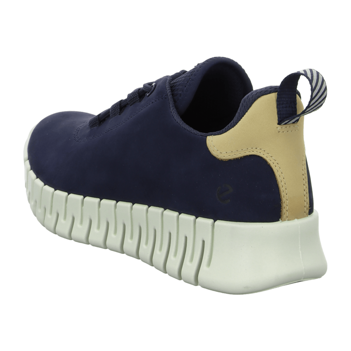 ECCO Gruuv Women's Leather Sneakers Marine Nubuck Powder