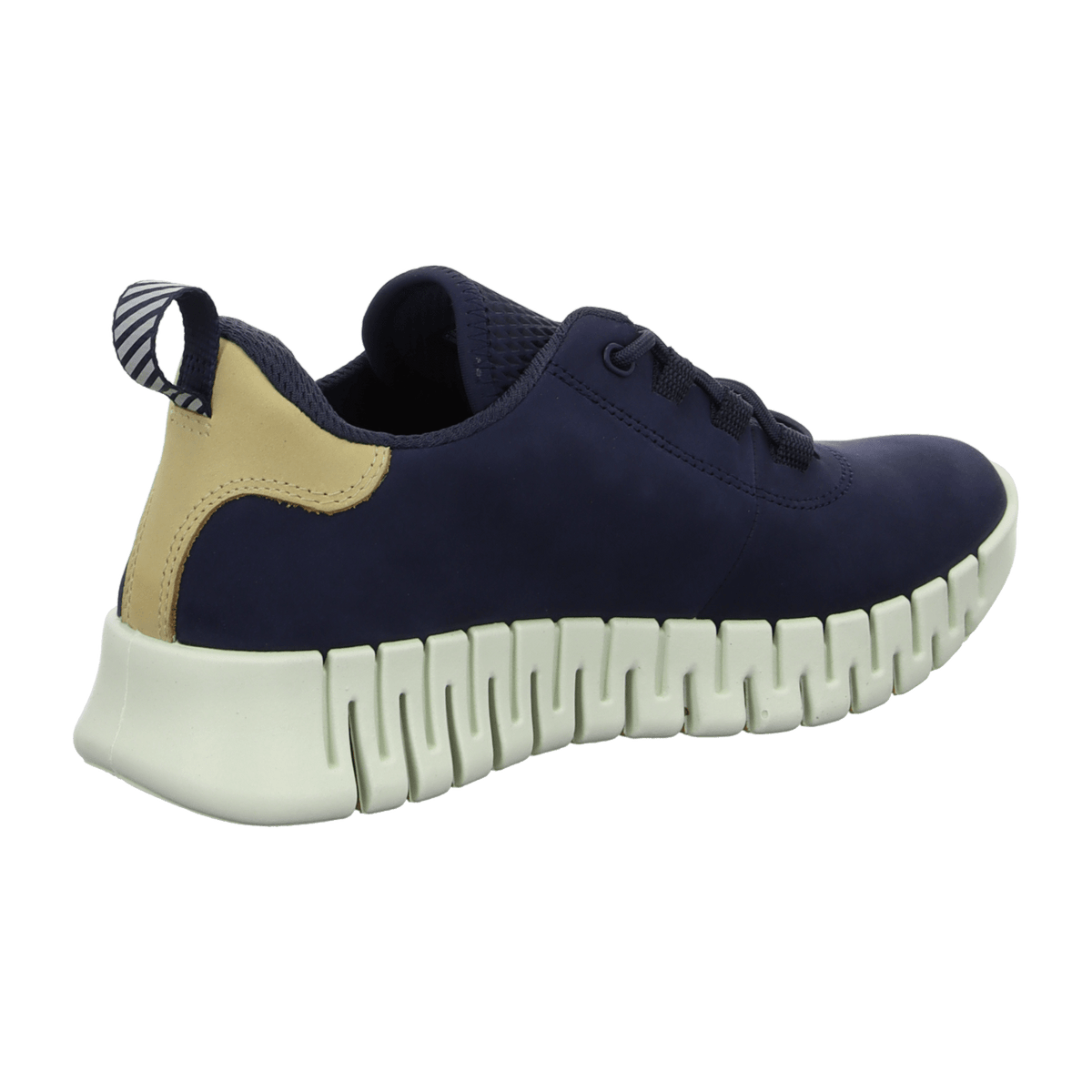 ECCO Gruuv Women's Leather Sneakers Marine Nubuck Powder