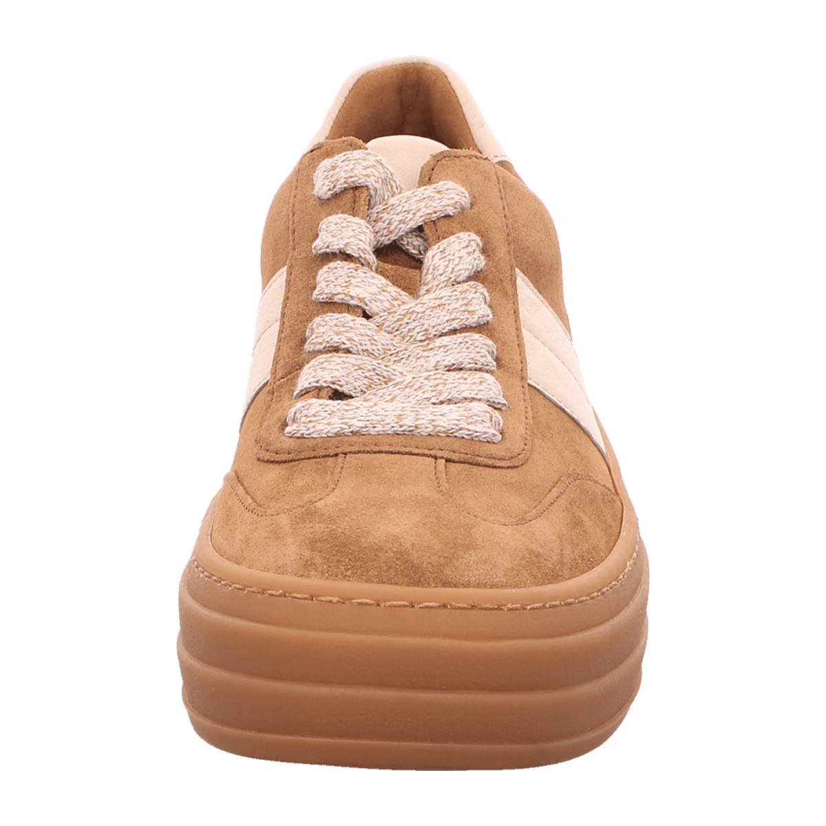 Gabor Women's Low-Top Sneakers Lion Panna Suede Lace-Up Comfort Shoes