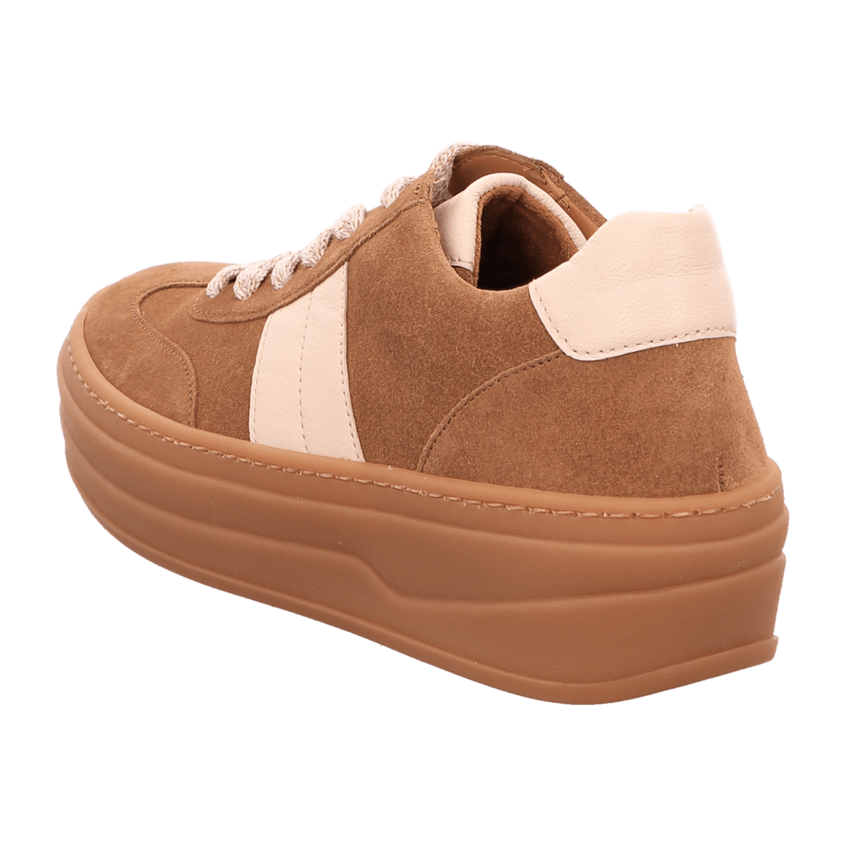 Gabor Women's Low-Top Sneakers Lion Panna Suede Lace-Up Comfort Shoes