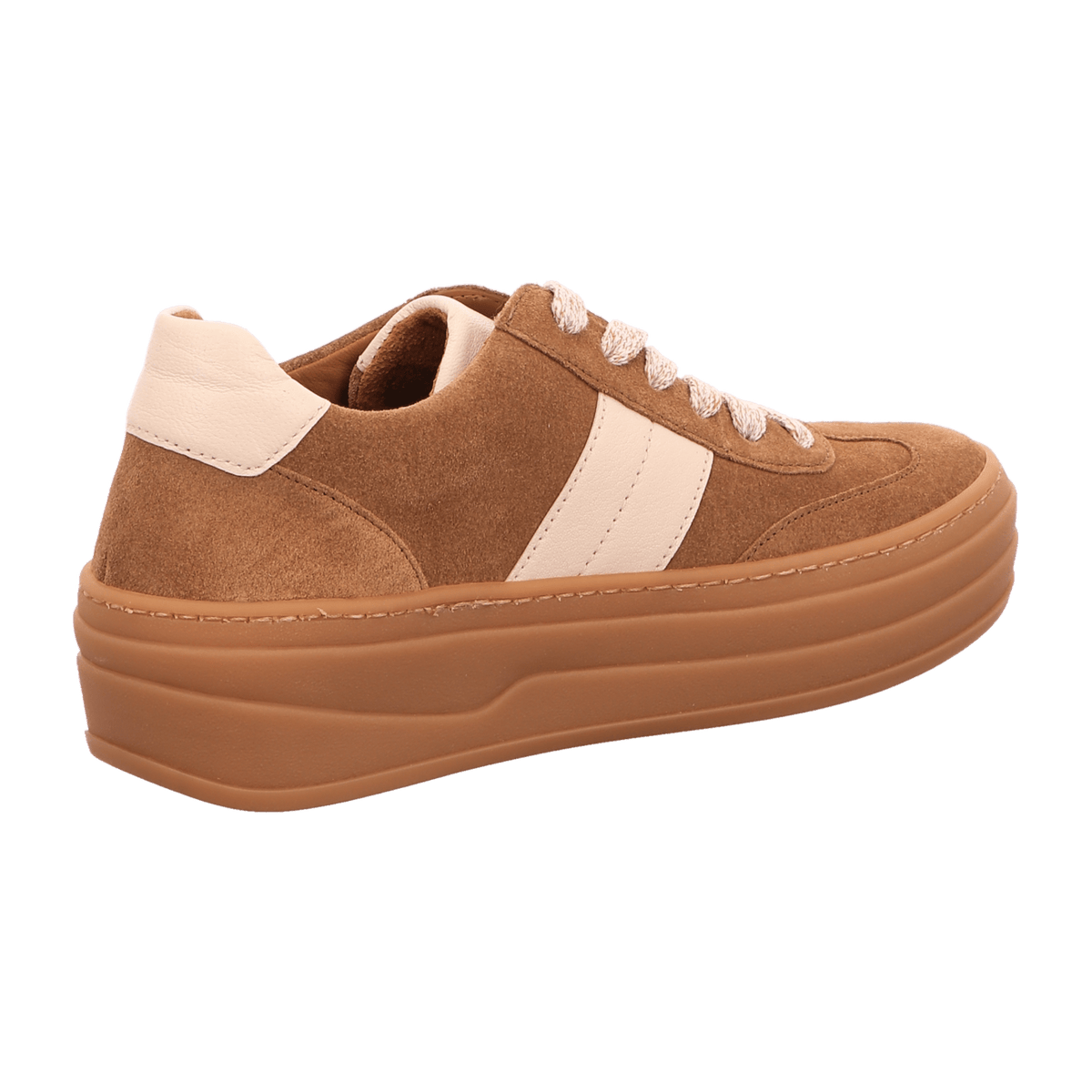 Gabor Women's Low-Top Sneakers Lion Panna Suede Lace-Up Comfort Shoes