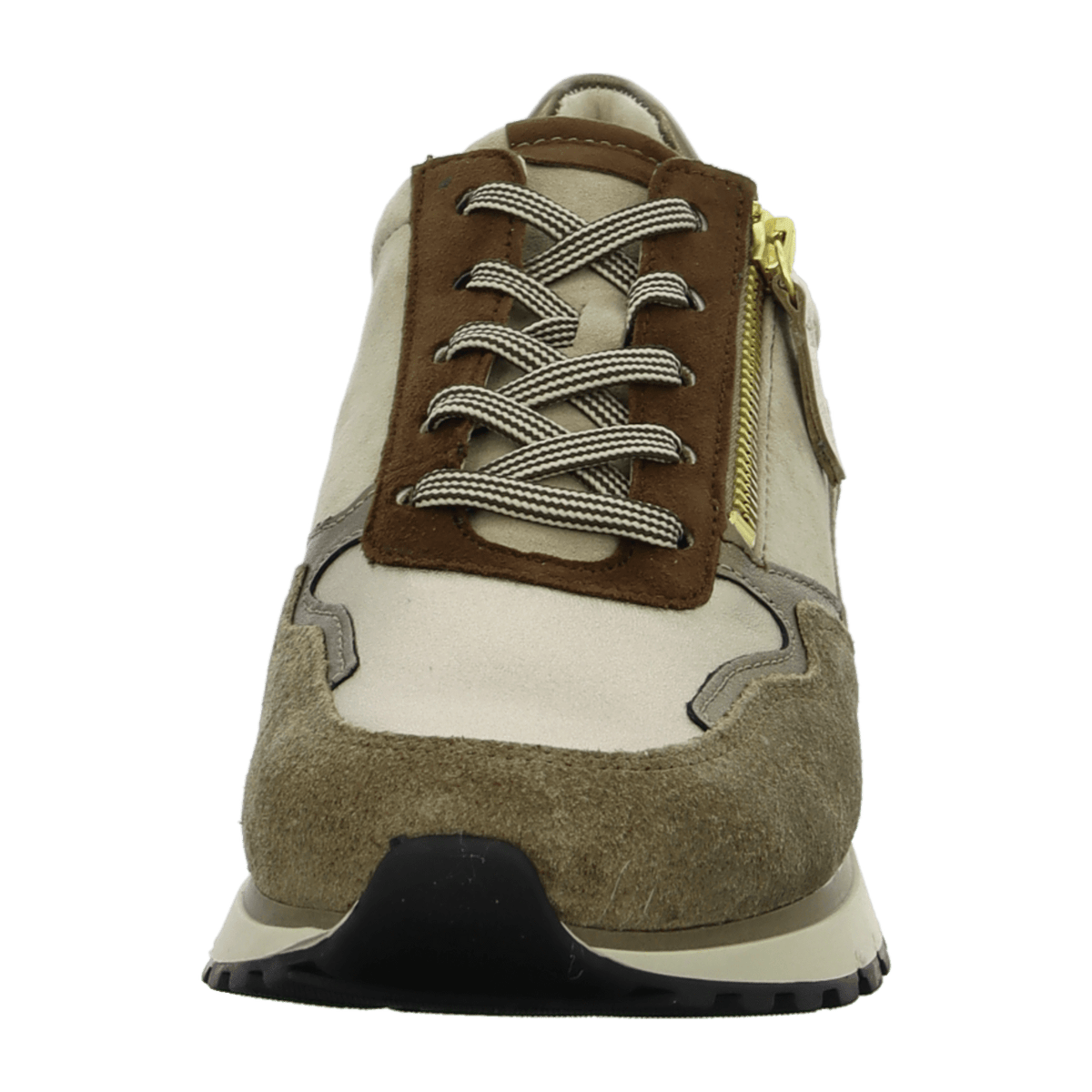 Gabor Women's Beige Suede Fashion Trainers with Leather Lining