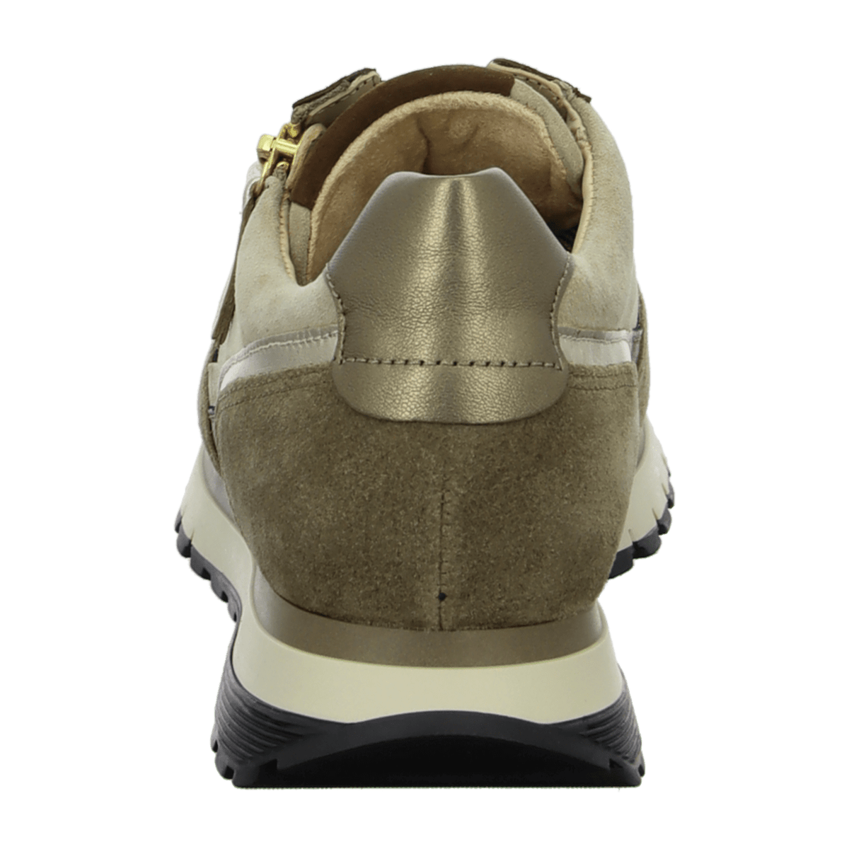 Gabor Women's Beige Suede Fashion Trainers with Leather Lining