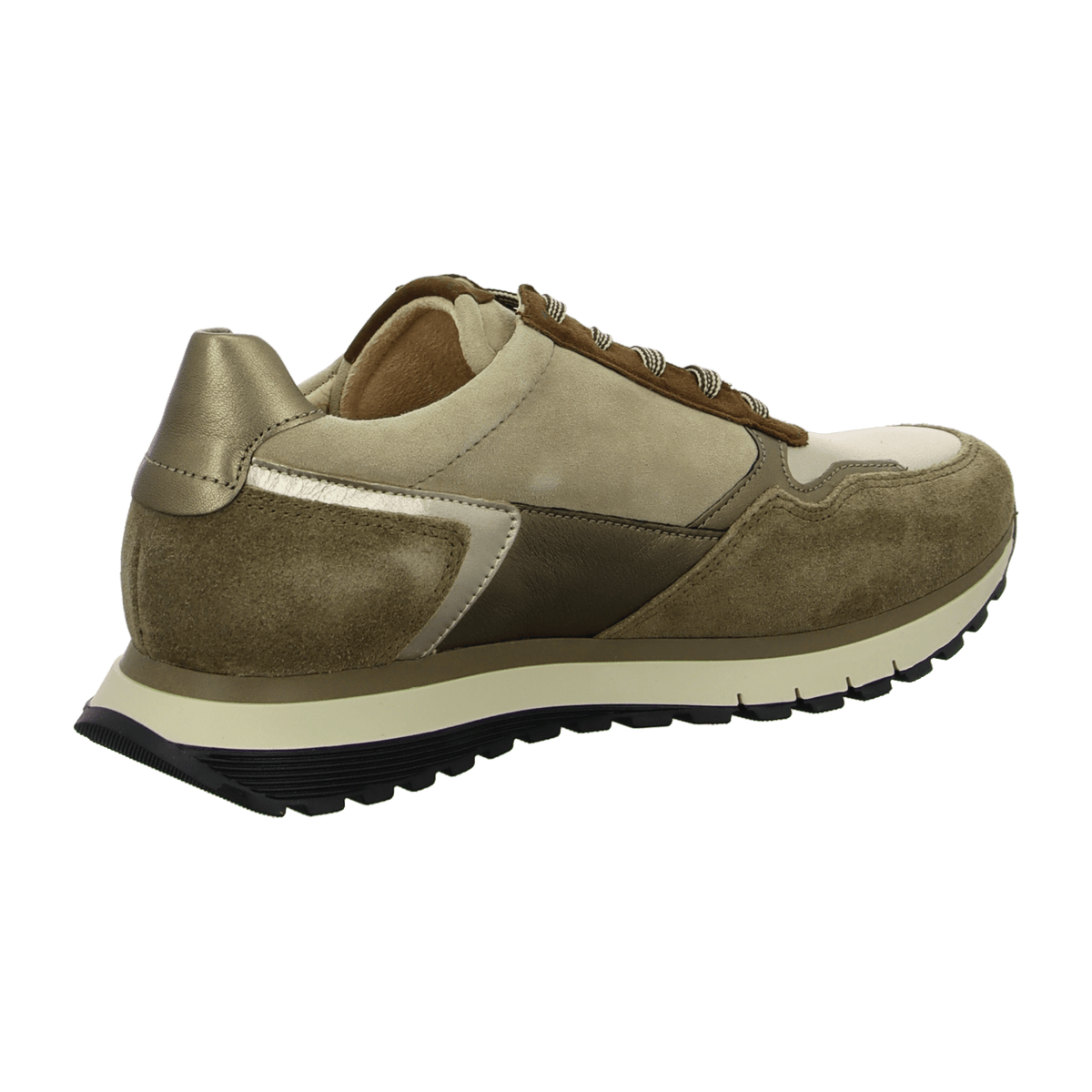Gabor Women's Beige Suede Fashion Trainers with Leather Lining
