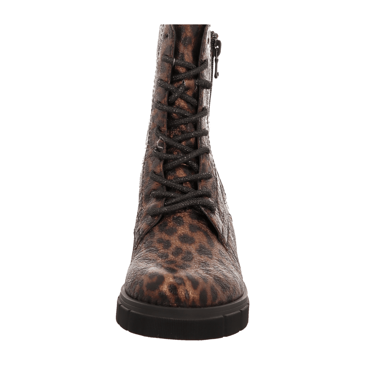 Remonte Women's Metallic Lace-Up Boots - Faux Ankle Boots