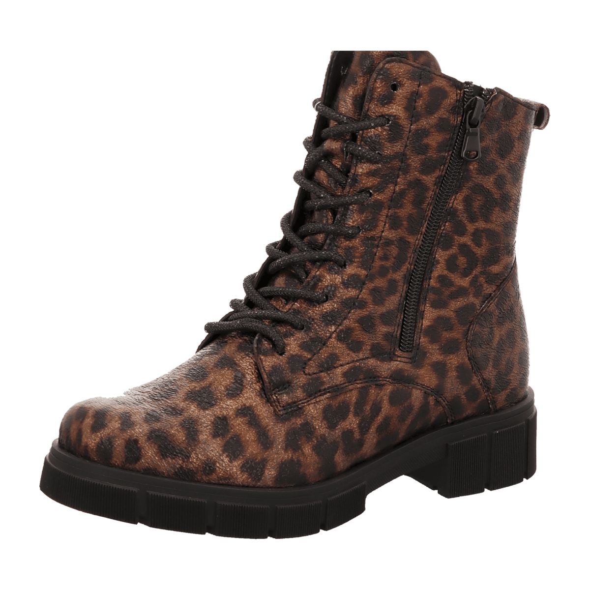 Remonte Women's Metallic Lace-Up Boots - Faux Ankle Boots