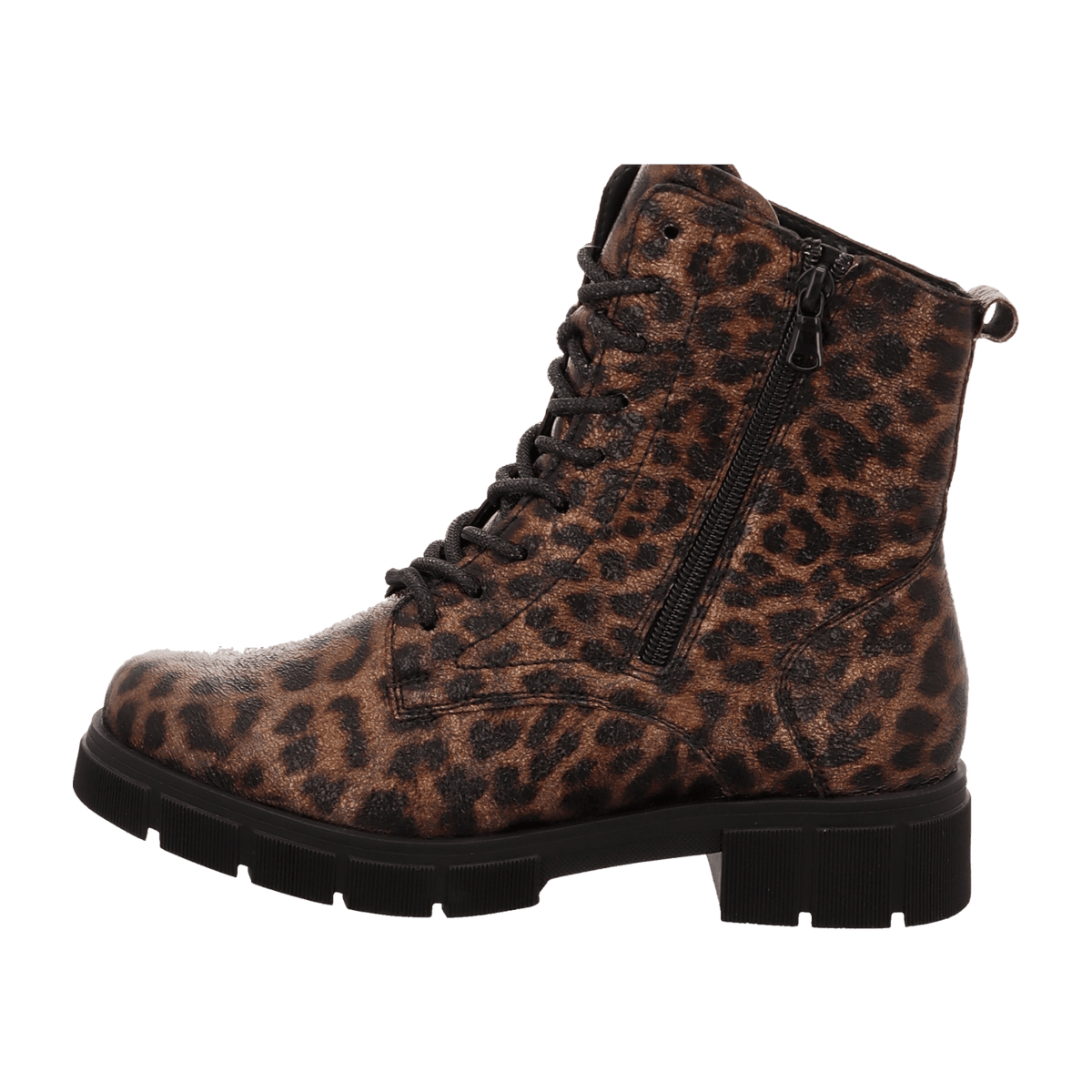 Remonte Women's Metallic Lace-Up Boots - Faux Ankle Boots