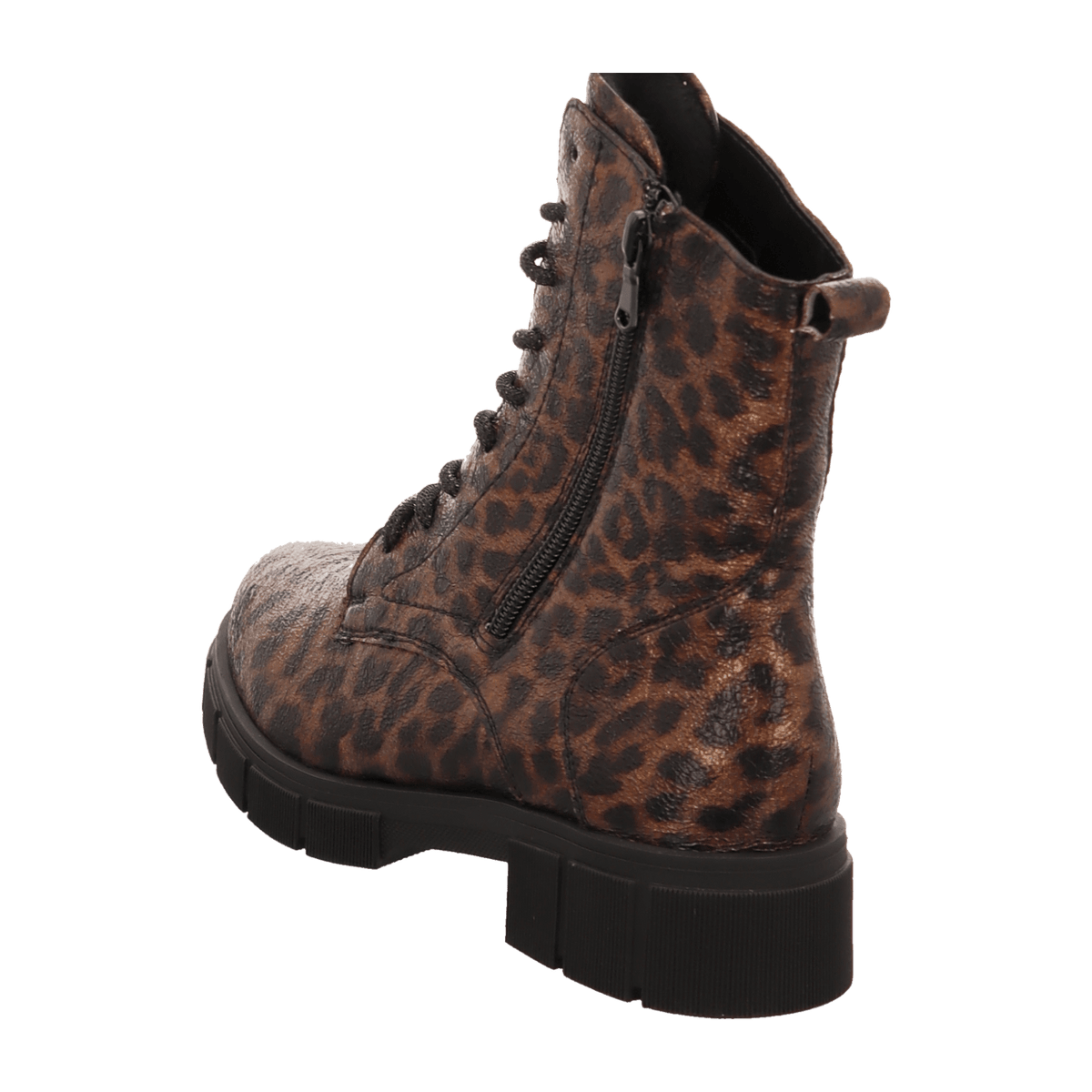 Remonte Women's Metallic Lace-Up Boots - Faux Ankle Boots