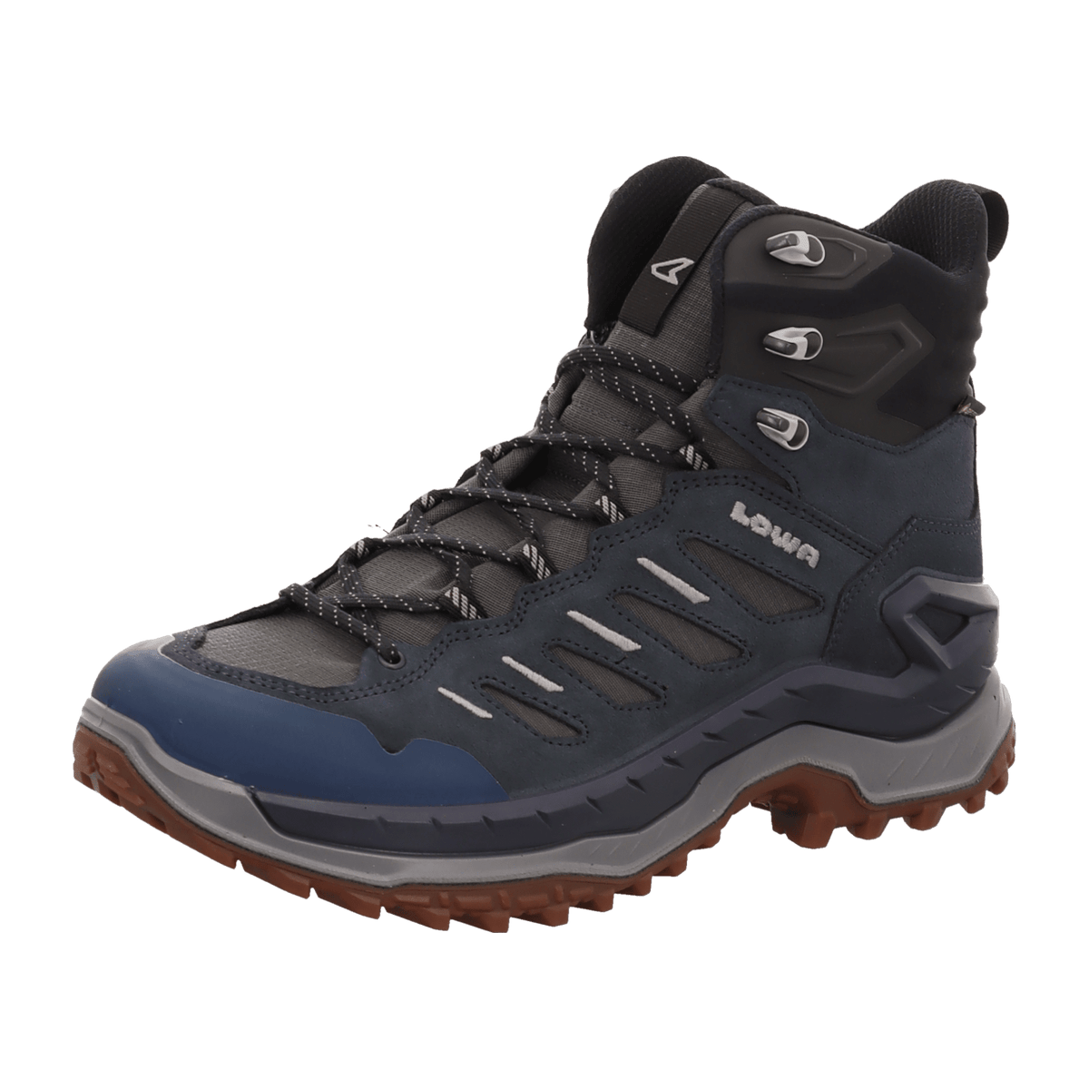 LOWA Innovo GTX Mid Men's Waterproof Hiking Boots Navy Grey