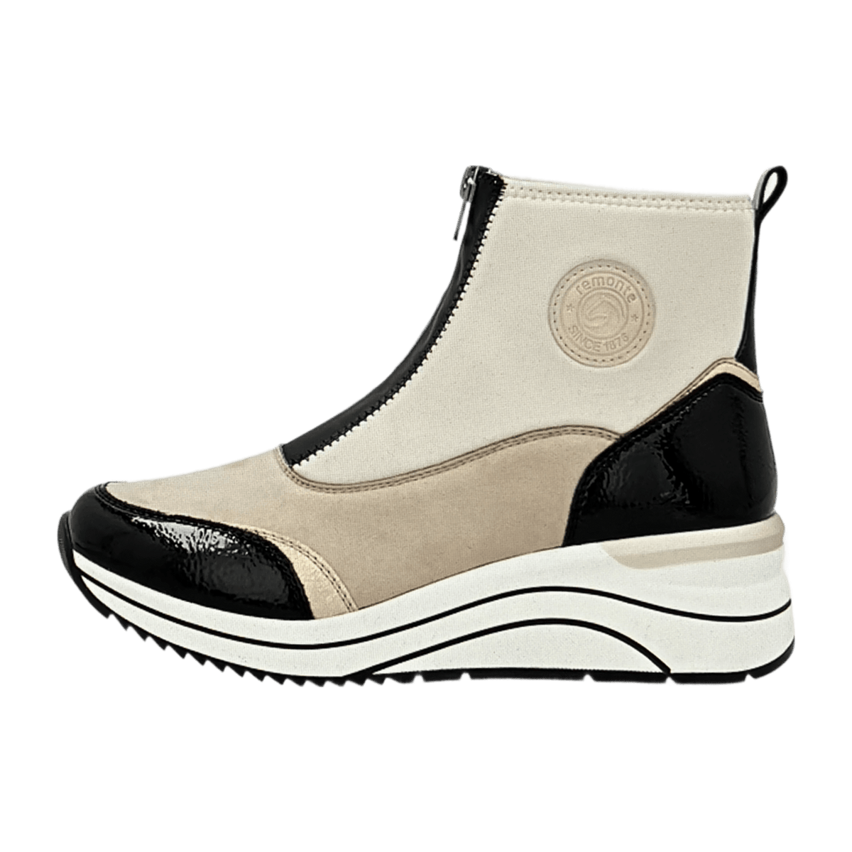 Remonte Women's Ankle Boots Beige - Comfort Booties with Removable Insole