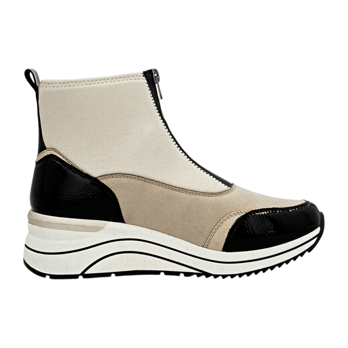 Remonte Women's Ankle Boots Beige - Comfort Booties with Removable Insole
