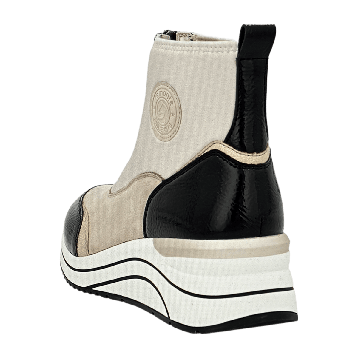Remonte Women's Ankle Boots Beige - Comfort Booties with Removable Insole