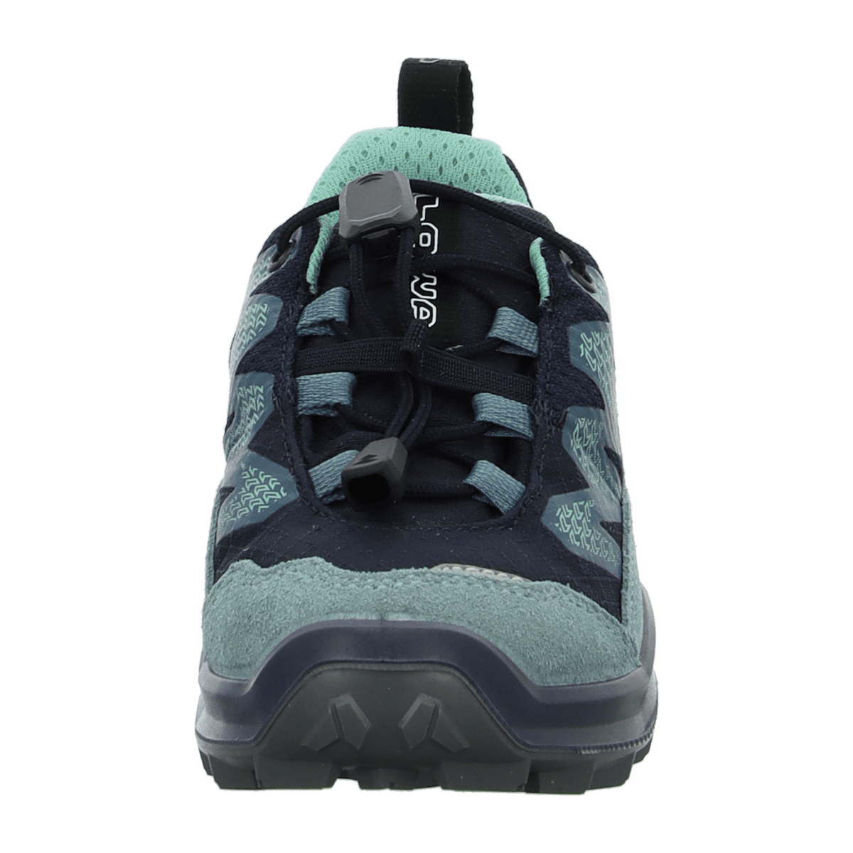 LOWA Maddox Pro GTX Lo JR Kids Hiking Shoes Navy Ice Blue Waterproof