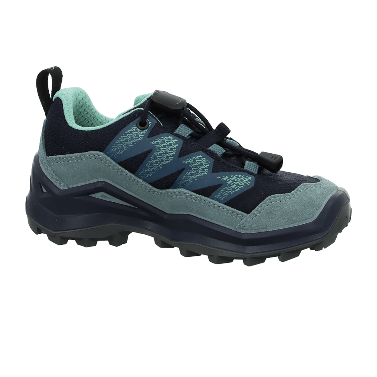 LOWA Maddox Pro GTX Lo JR Kids Hiking Shoes Navy Ice Blue Waterproof