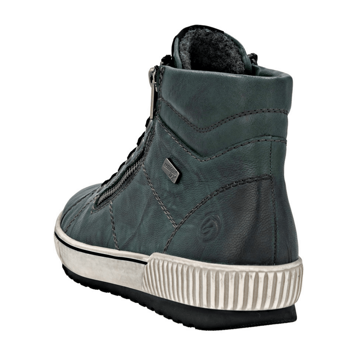 Remonte Women's D0772 Green Ankle Boots - Zip-Up Ankle Boots