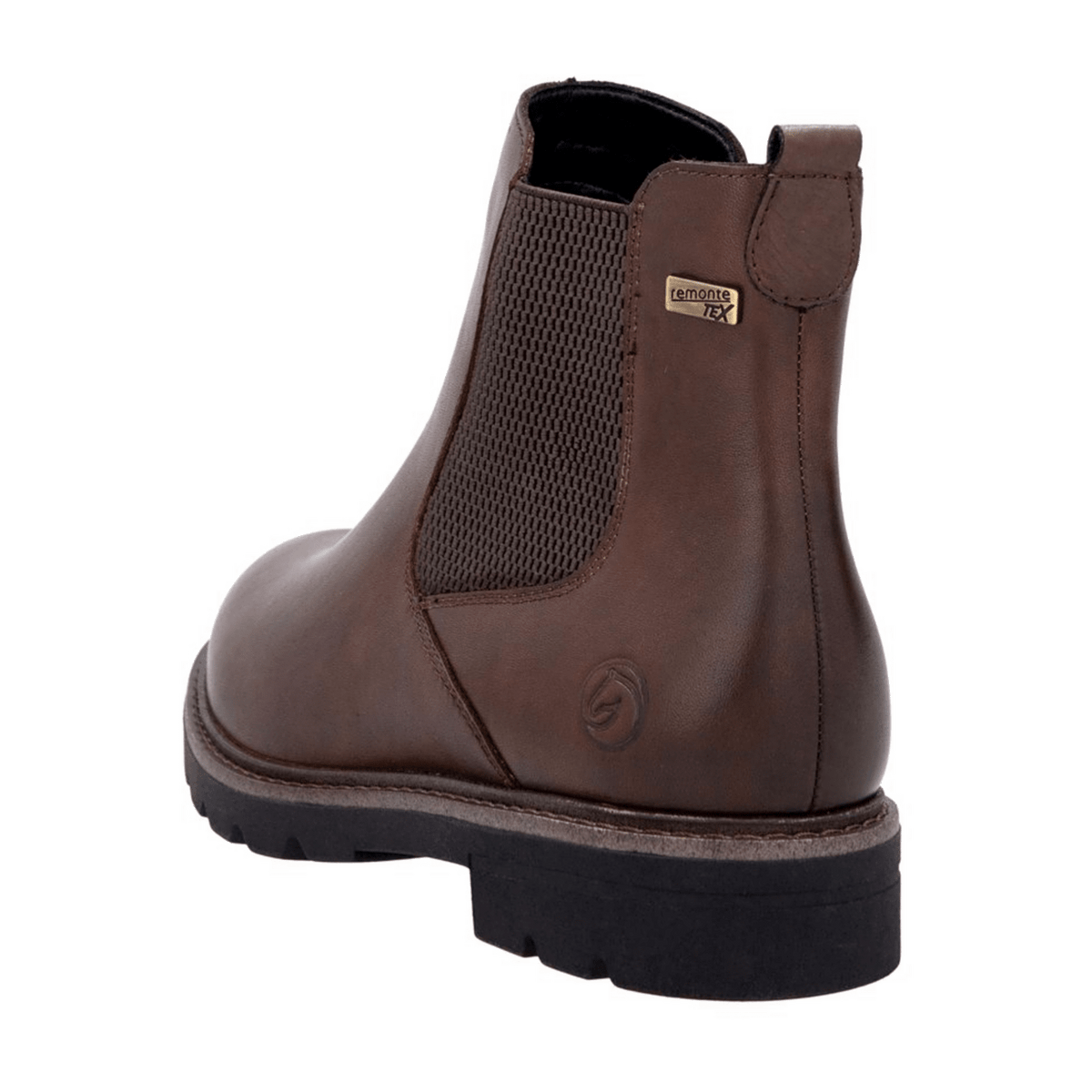 Remonte Women's Chelsea Boots Brown Leather Water-Repellent Ankle Boots
