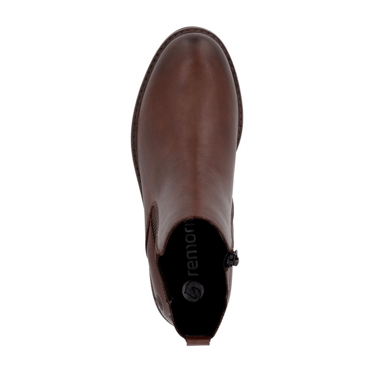 Remonte Women's Chelsea Boots Brown Leather Water-Repellent Ankle Boots