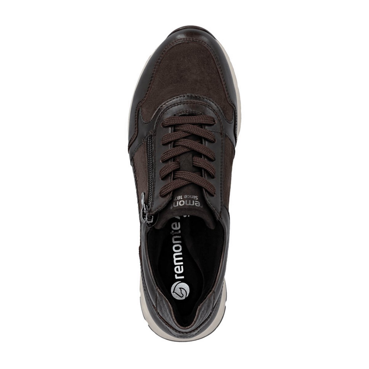 Remonte Women's Lace-Up Sneakers - Marron Combi