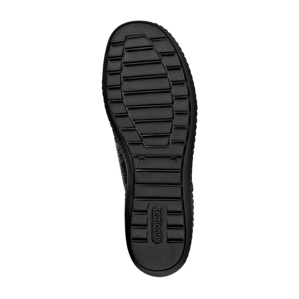 Remonte R1402-00 Women's Lace-Up Zip Shoes Black Water Resistant