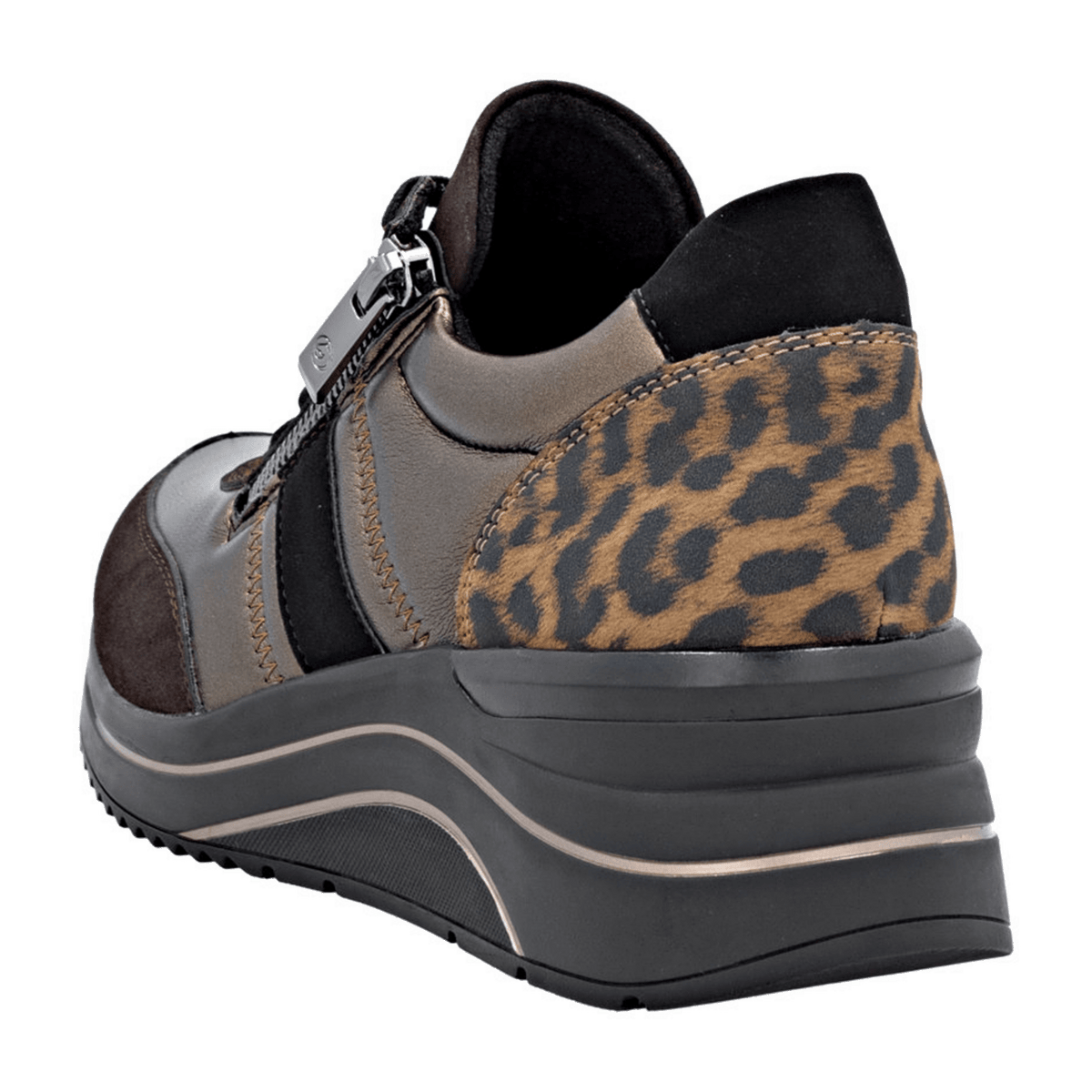 Remonte Women's D0T09 Metallic Low Trainers - Lite n Soft Sneakers with Removable Insole