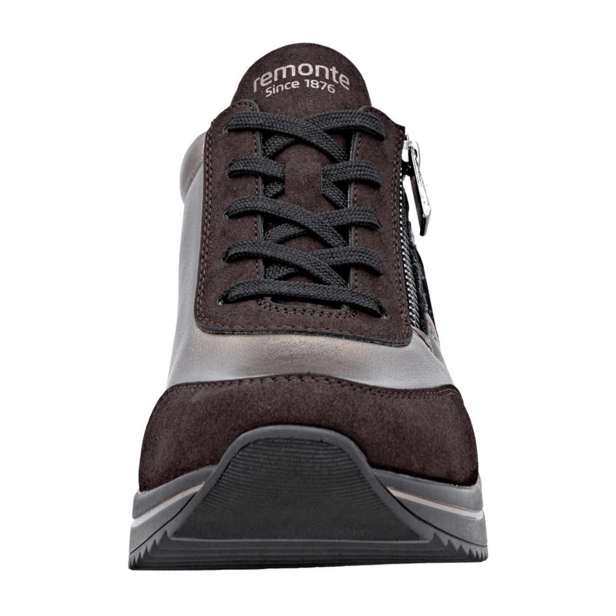 Remonte Women's D0T09 Metallic Low Trainers - Lite n Soft Sneakers with Removable Insole