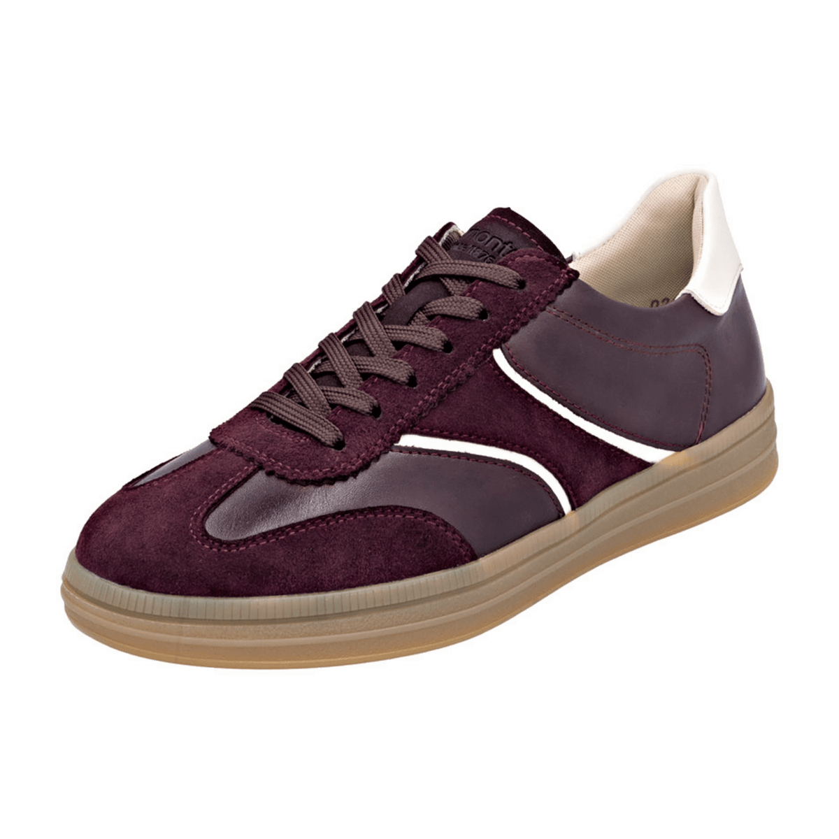 Remonte Women's Red Leather Fashion Trainers with Shock Absorption