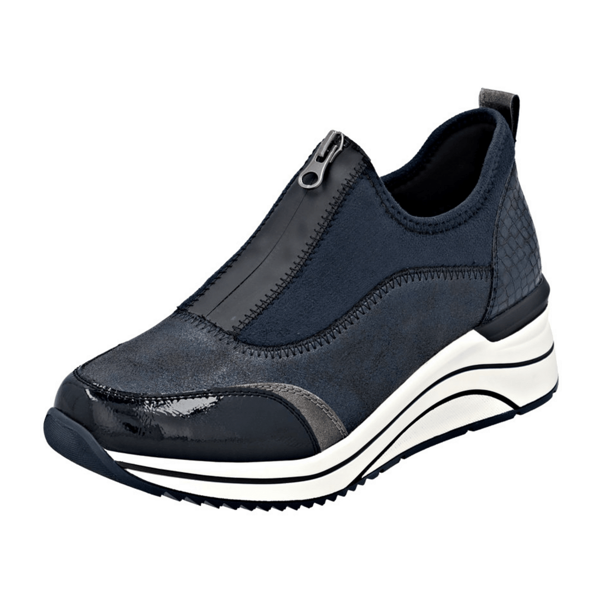 Remonte Women's Blue Slip-On Shoes