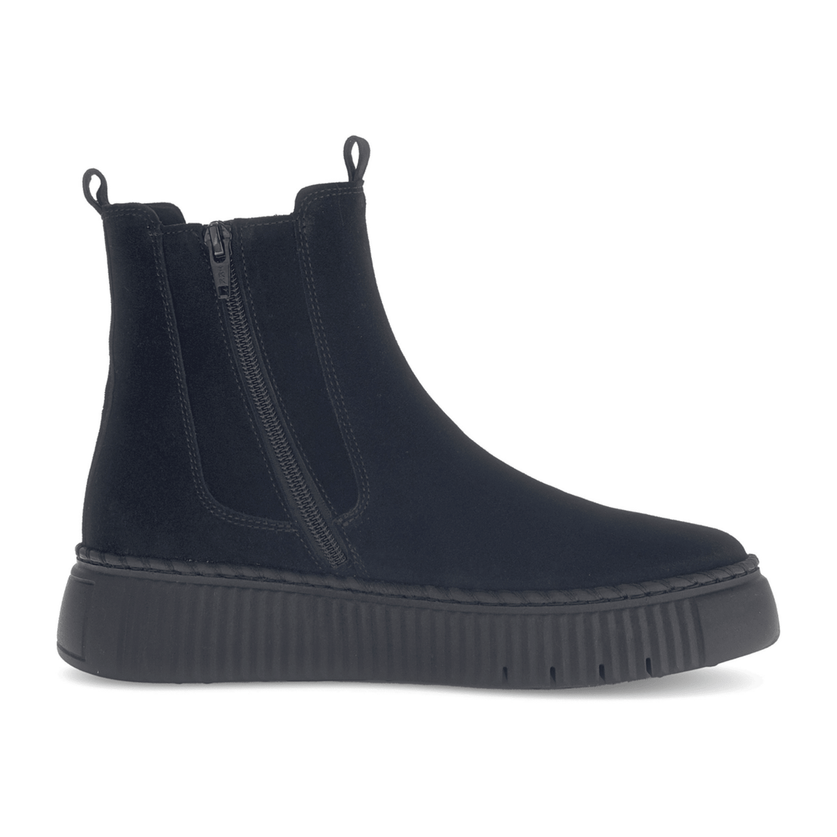 Gabor Women's Chelsea Boots - Black Suede Ankle Boots with Best Fitting
