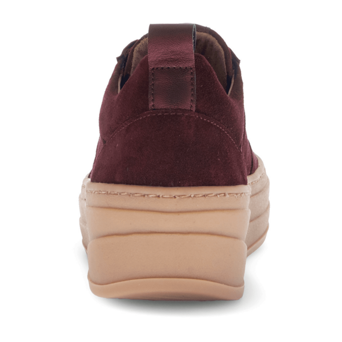 Gabor Women's Low-Top Sneakers - Mulberry Suede Lace-Up Shoes