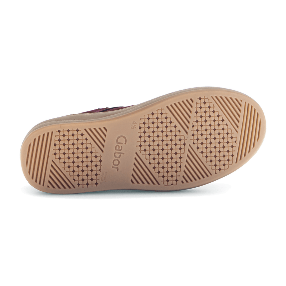 Gabor Women's Low-Top Sneakers - Mulberry Suede Lace-Up Shoes
