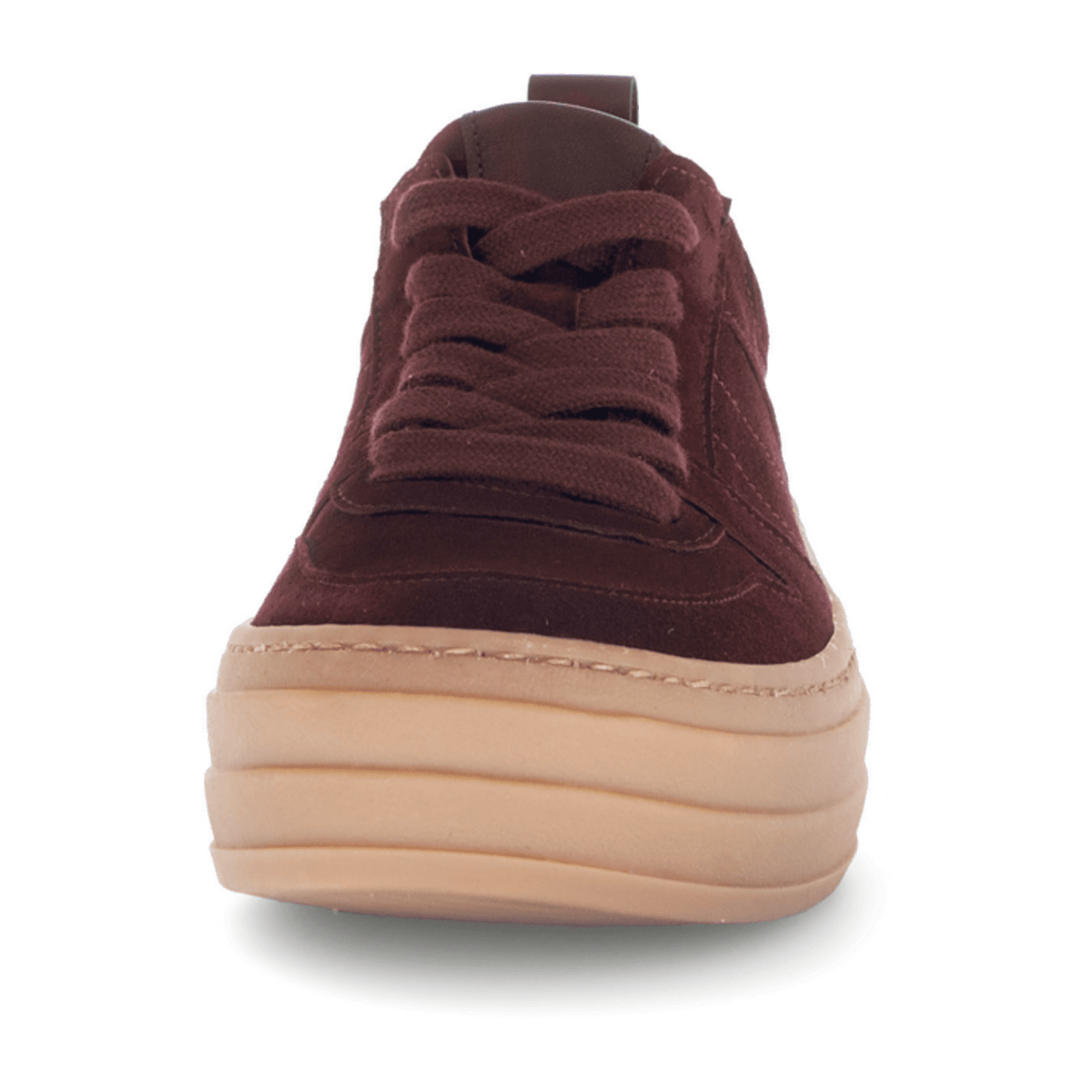 Gabor Women's Low-Top Sneakers - Mulberry Suede Lace-Up Shoes